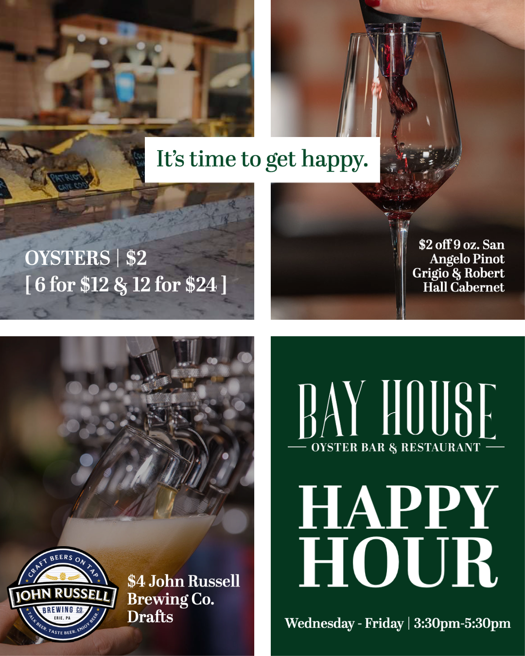 Bay House New Happy Hour social post 1