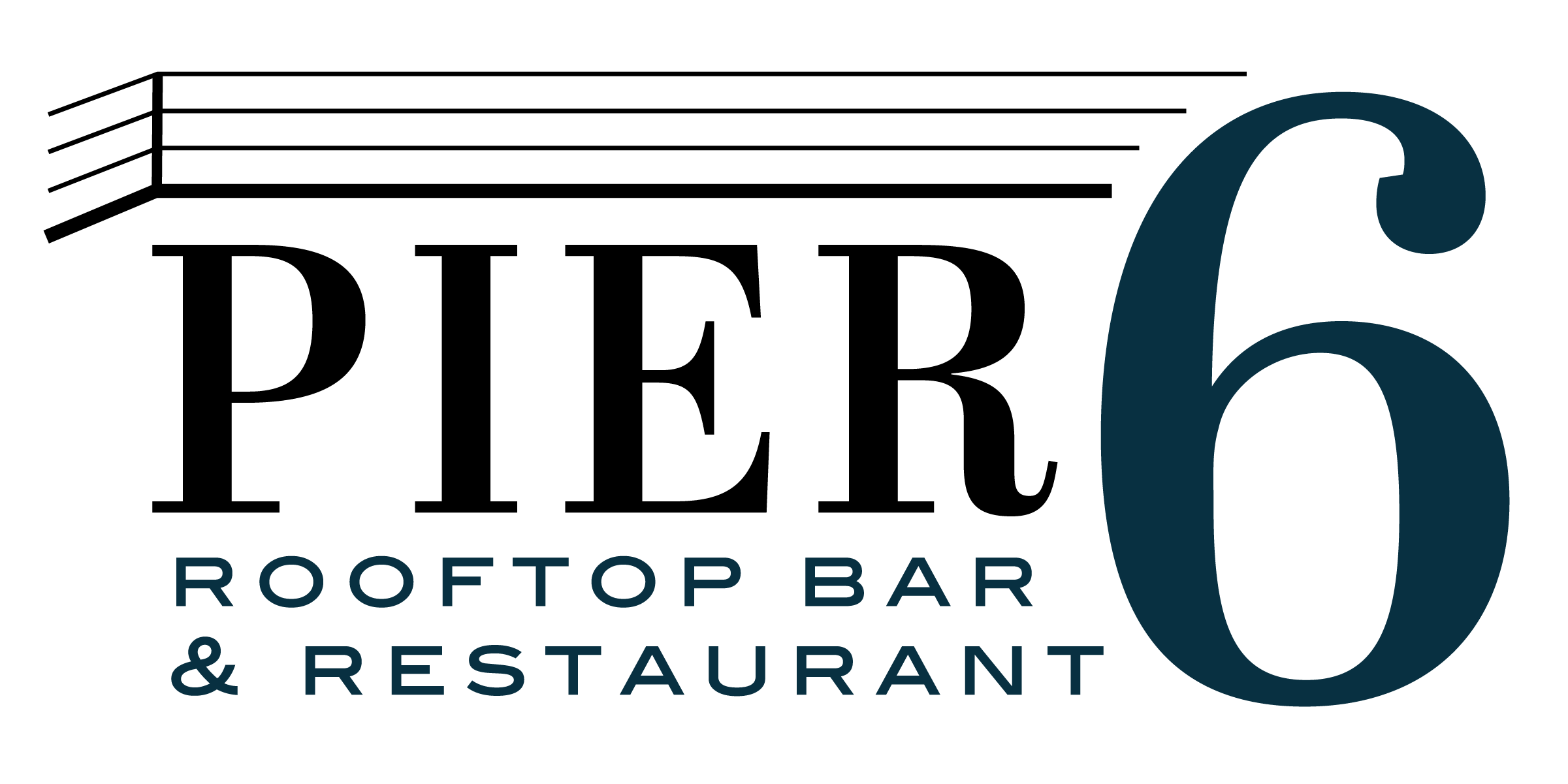 Pier 6 Rooftop Bar Restaurant logo hr v2